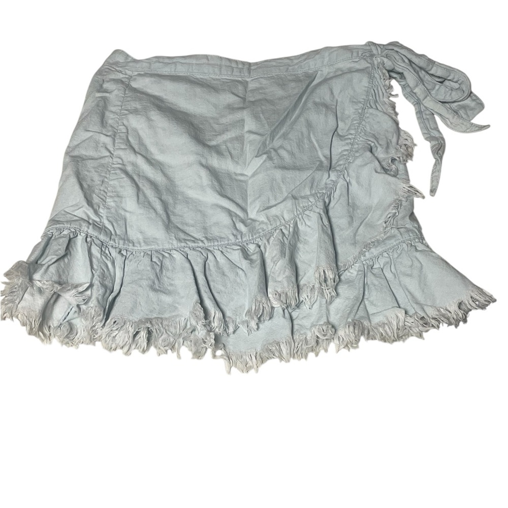 2/$20 BLANKNYC Frayed Ruffle Wrap Tie Mini Skirt size 27